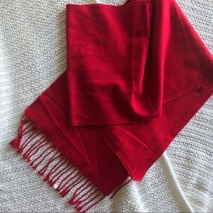 Bright Red Scarf
